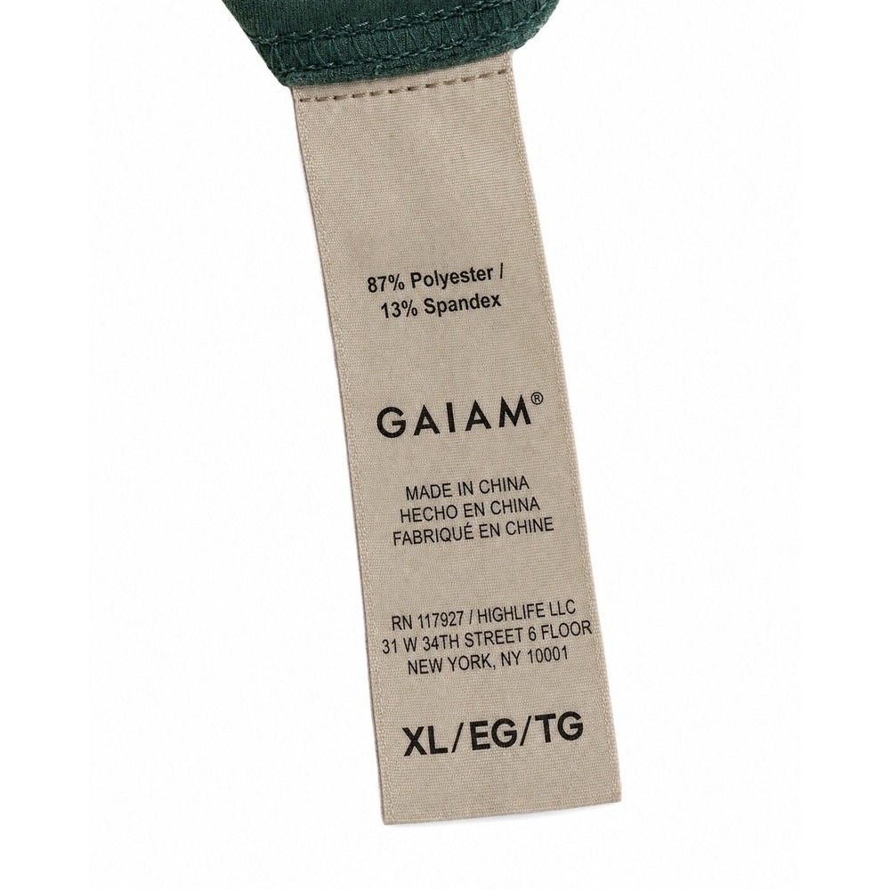 GAIAM Flare Yoga Pants Women Extra Large Green High Rise Pockets Athleisure - Picture 11 of 14